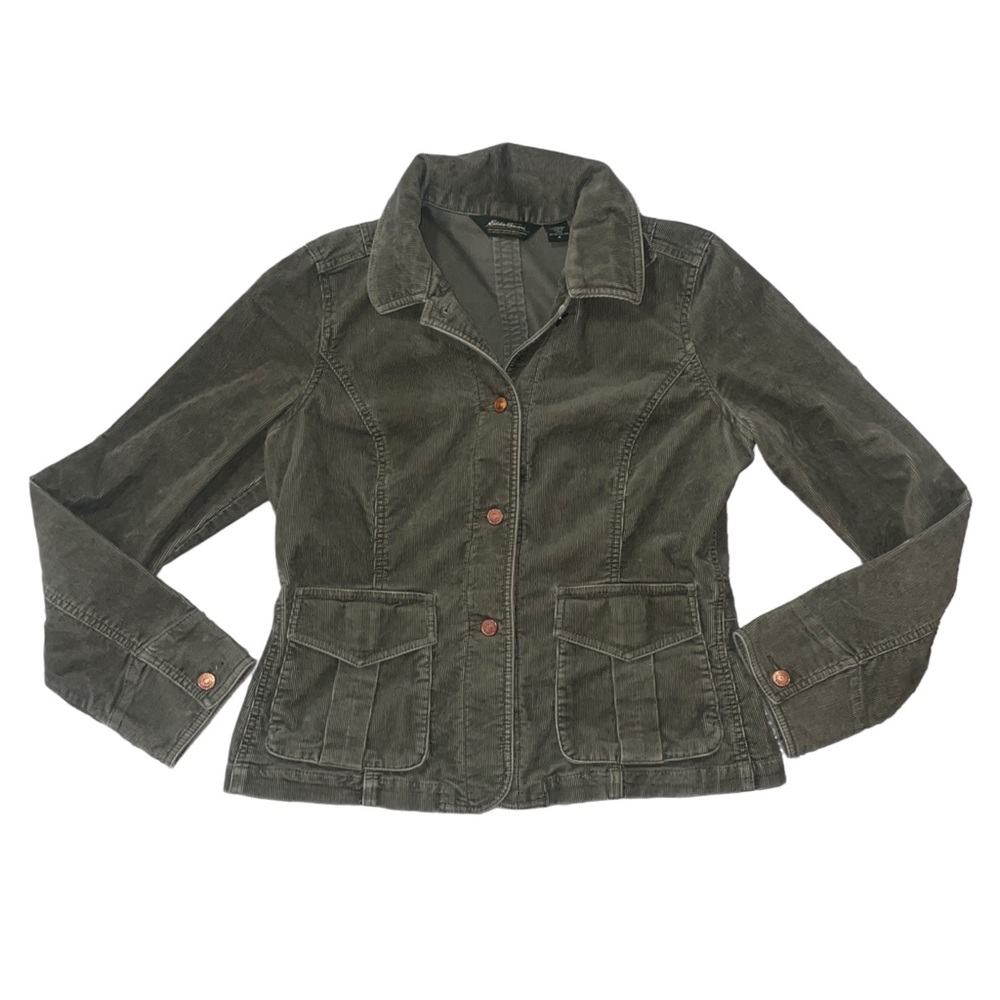 green corduroy military jacket